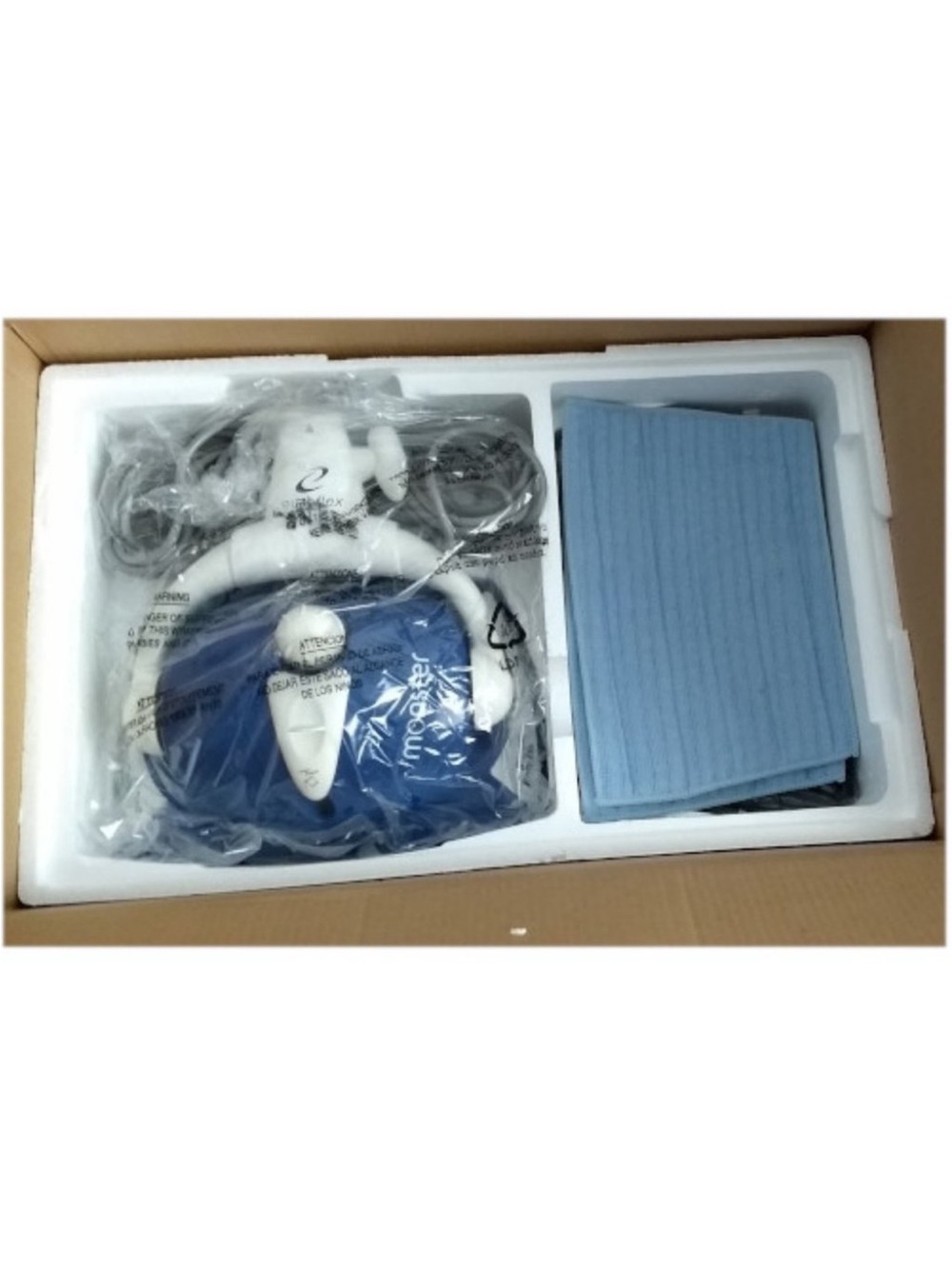 Euroflex Monster Steam Mop in Metallic Blue and White - Picture 3 of 4